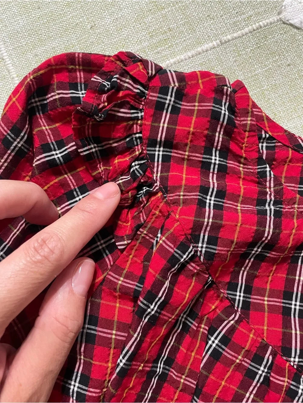 Old Navy Red Plaid Girls' Skirted Bottoms